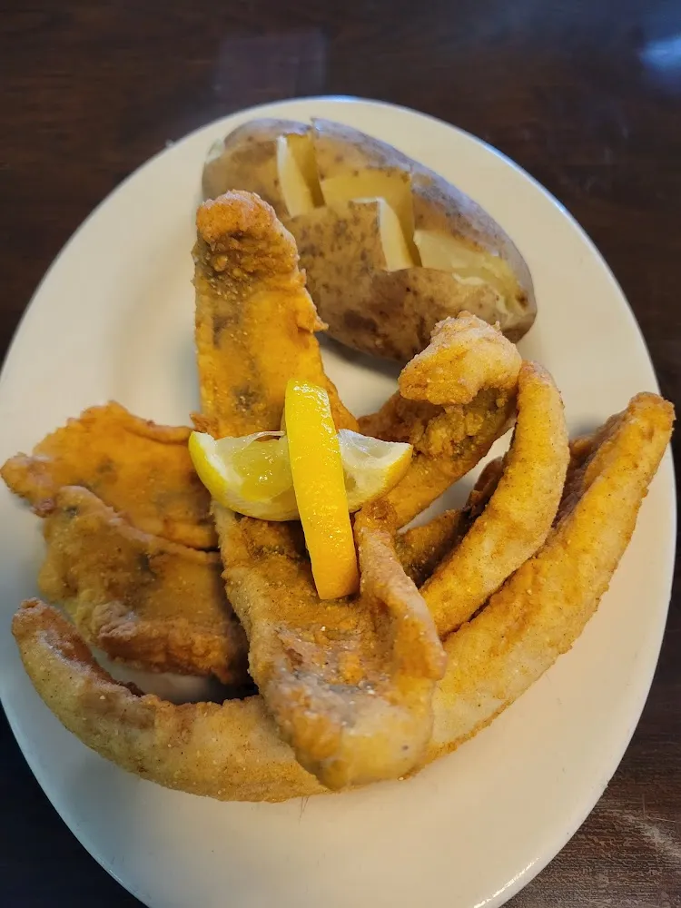 Perch and a Baked Potato